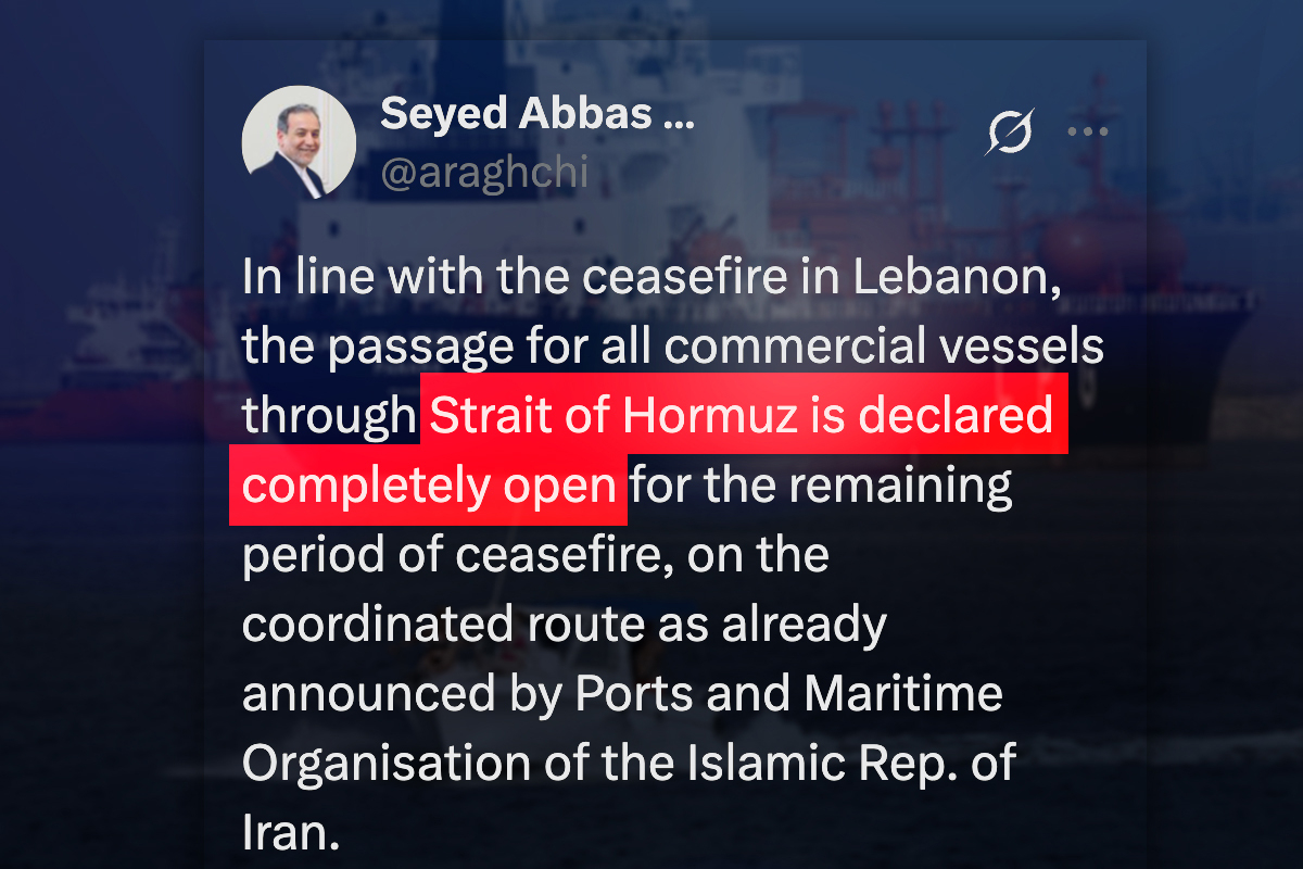 Iran upravo objavio: Hormuški tjesnac otvoren za komercijalni promet