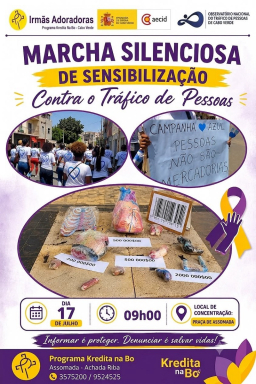 ​Assomada acolhe marcha de sensibilização contra o tráfico de pessoas