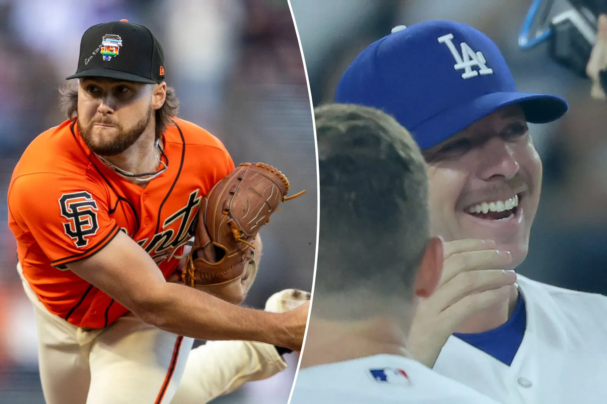 Giants pitcher Landen Roupp wears Pride Night hat with biblical verse
