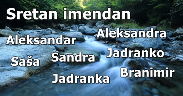 Sretan imendan Evo tko danas slavi imendan