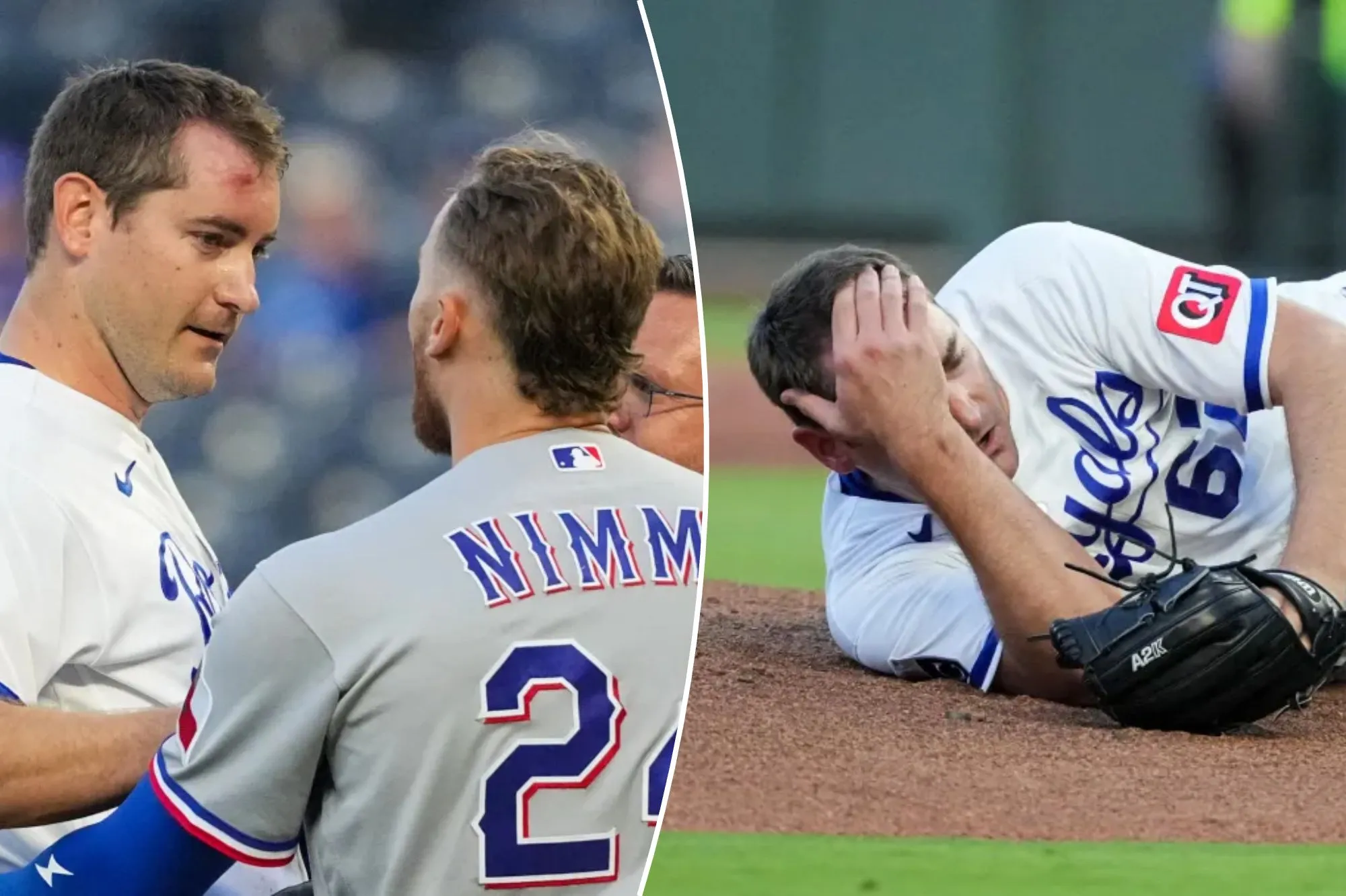 Brandon Nimmo drills line drive off ex-Mets teammate Seth Lugo’s head in scary scene