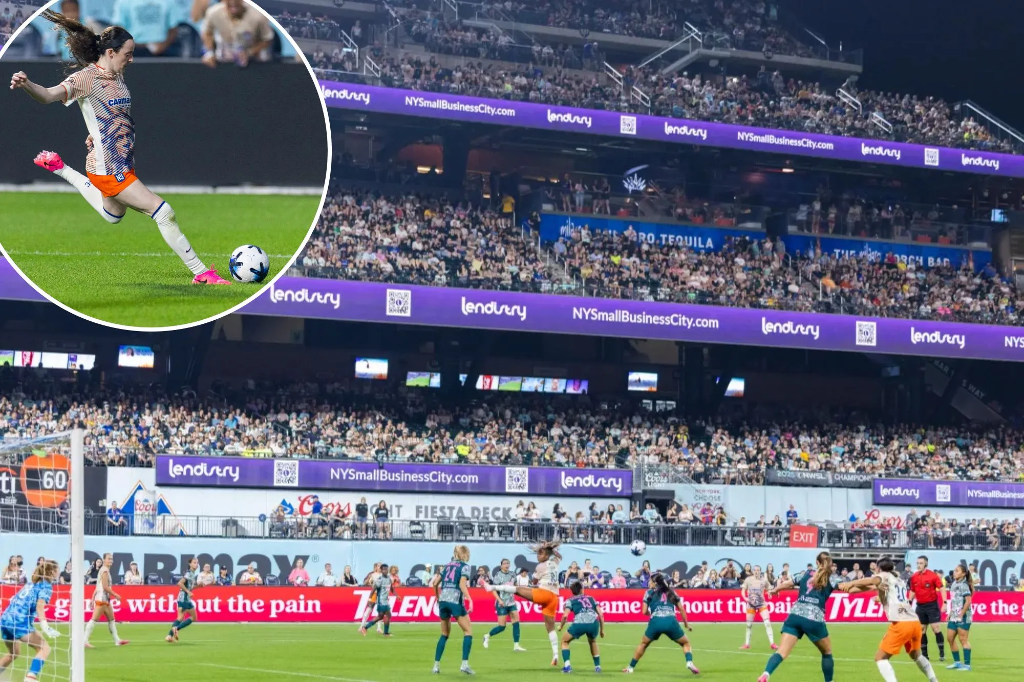 Gotham FC makes history with win in first NWSL match in NYC at sold-out Citi Field