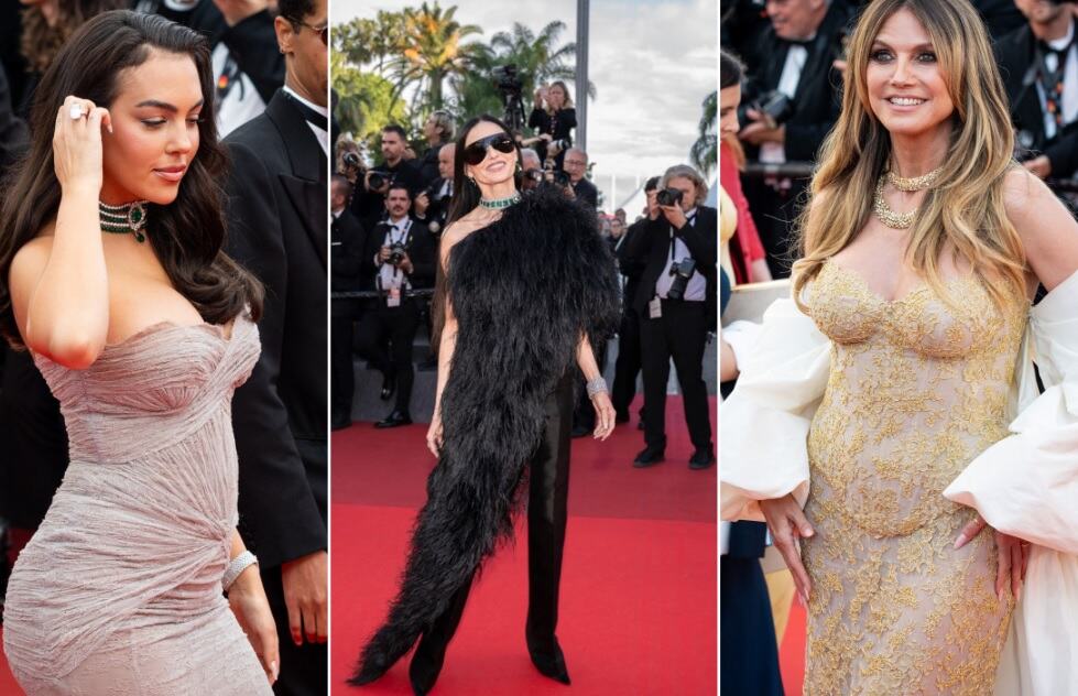 Georgina Rodrigez pokazala stomak, Demi Mur prikriva mršavost, Šeron Ston dominira, a Hajdi Klum ne krije kilograme: 7. dan Kanskog festivala desio se modni bum