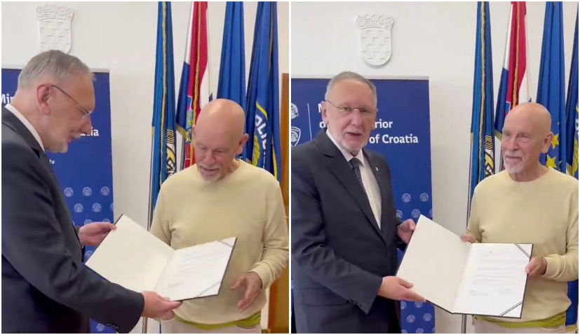 Actor John Malkovich granted Croatian citizenship in Zagreb