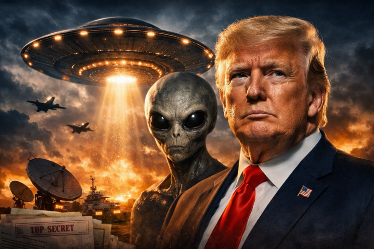 TRAMP PRIZNAO DA VANZEMALJCI POSTOJE? Predsednik SAD se oglasio posle "češljanja" poverljvih dokumenata, evo šta je PRONAŠAO