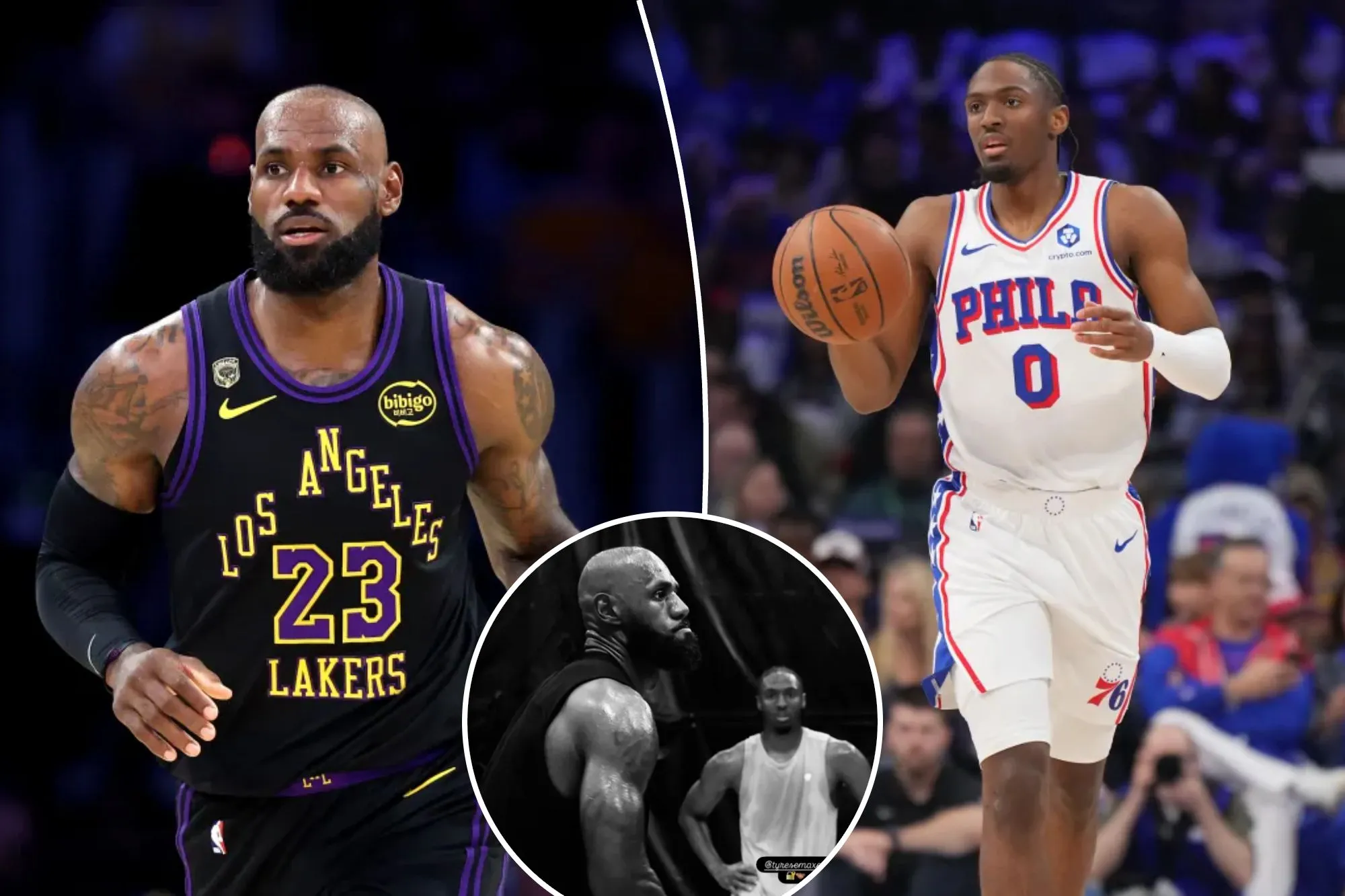 LeBron James gives glimpse of 76ers future with Tyrese Maxey workout