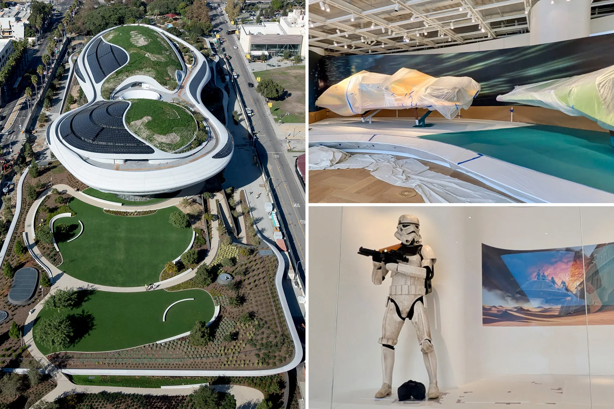 First look inside George Lucas’ new LA museum as life-size Star Wars battleships go on display soon