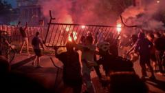 Veliki studentski protest na Slaviji u Beogradu, incidenti po završetku