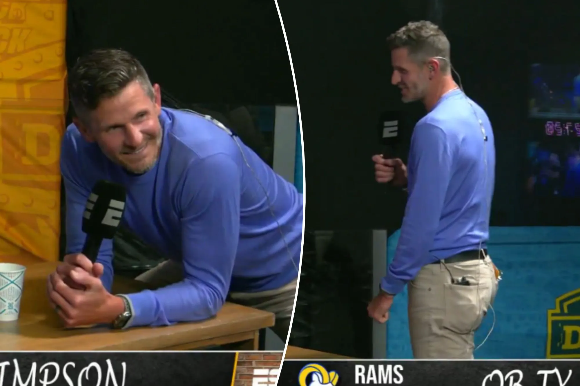 Dan Orlovsky awkwardly celebrates Ty Simpson pick: ‘Fudge yes, dude’
