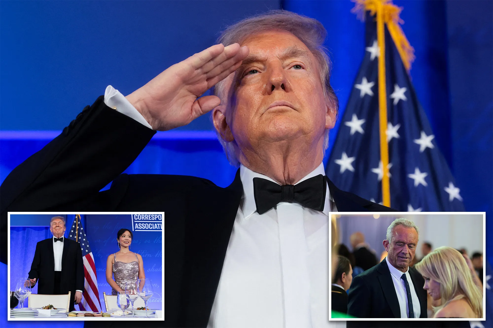 Trump cracks jokes, honors heroes of White House Correspondents’ Association Dinner shooting at glitzy rescheduled gala