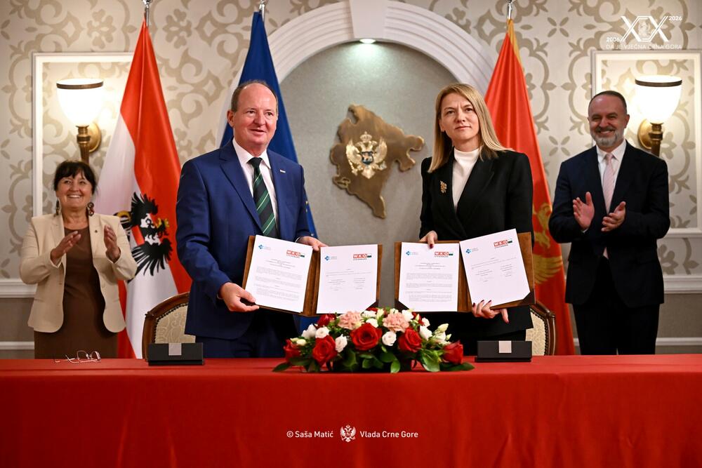 Predstanvnici privrednih komora Crne Gore i Štajerske potpisali...