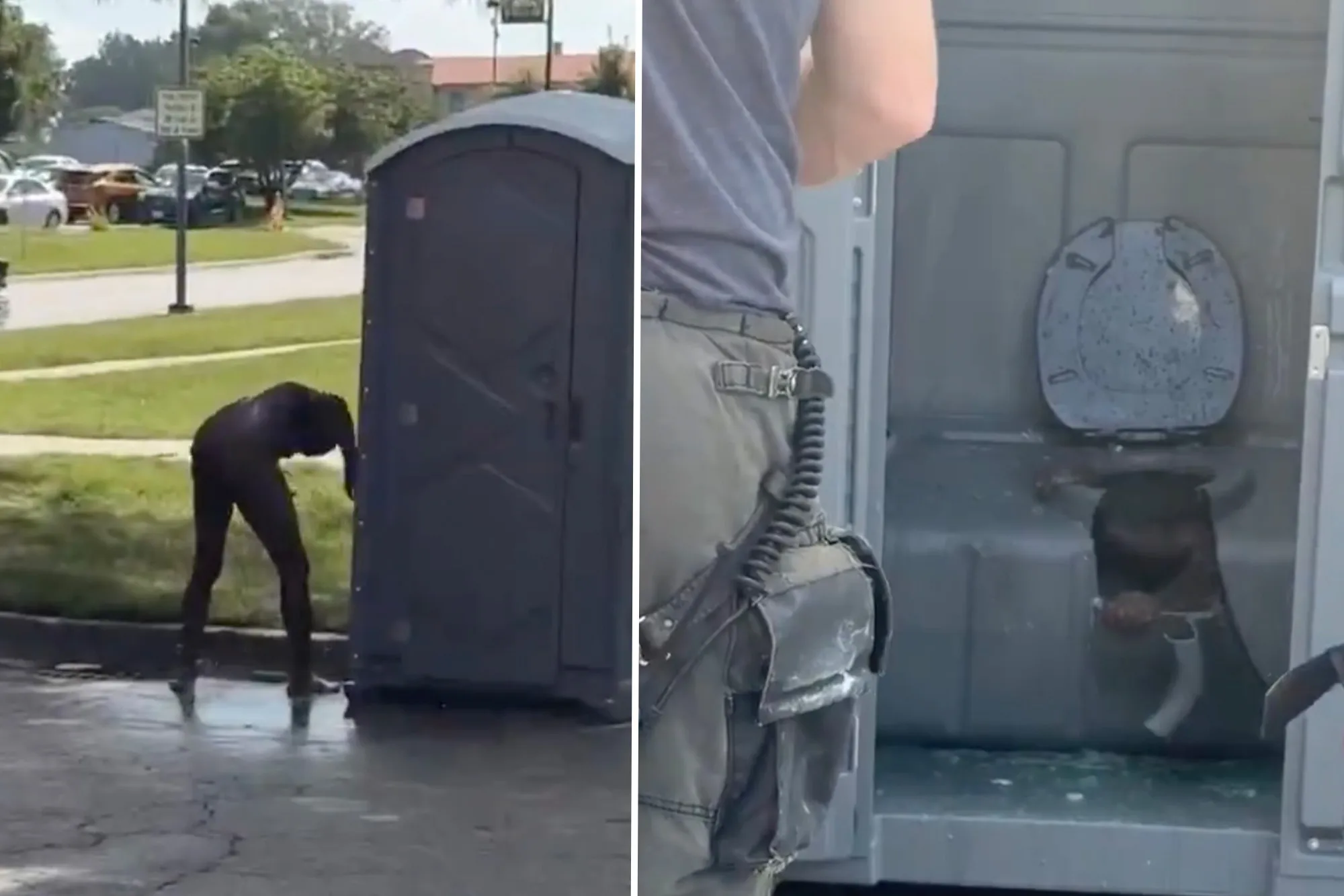 Firefighters rescue man from s–tty situation after he gets trapped in porta-potty in Kansas City