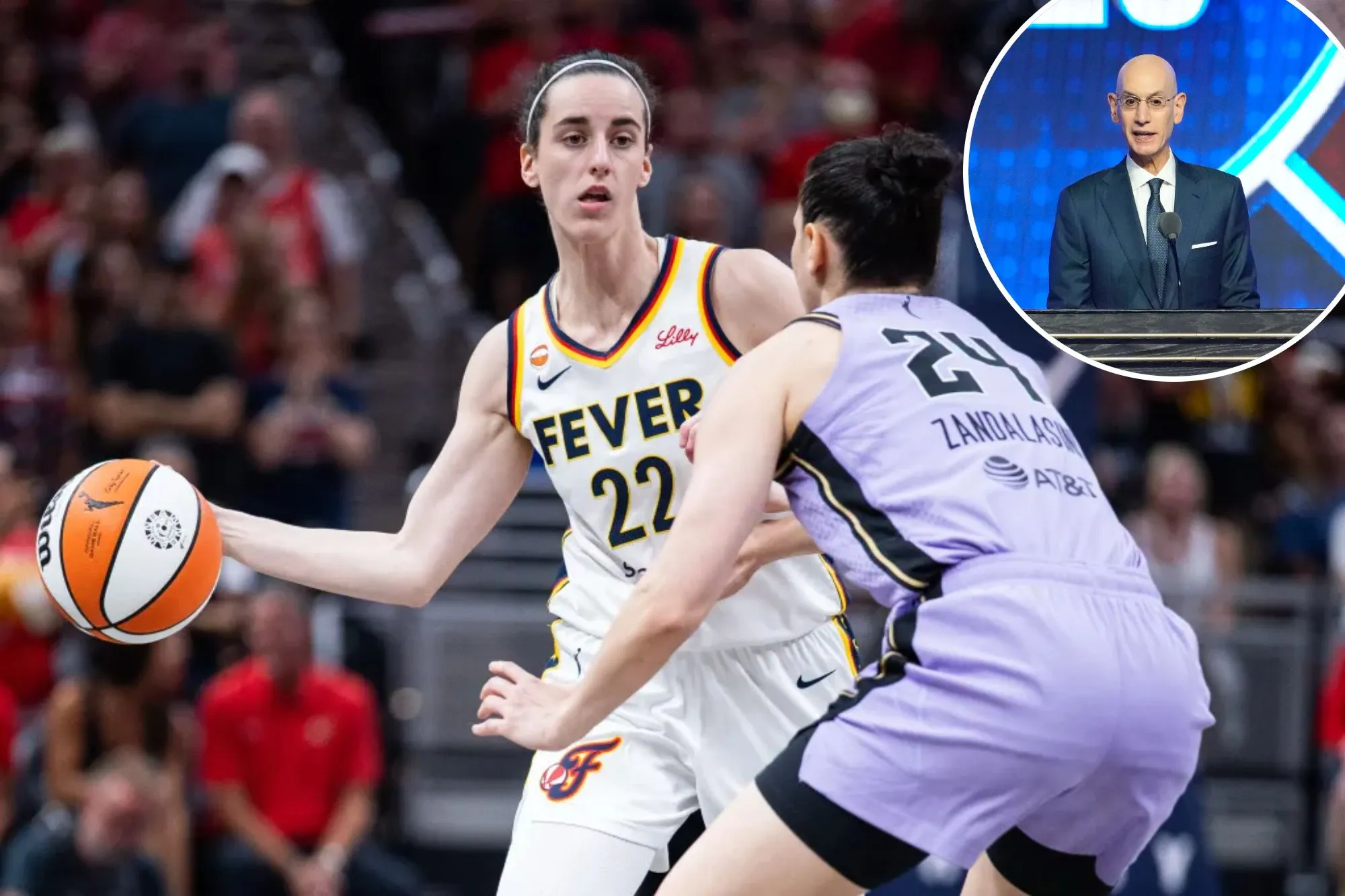 Adam Silver believes Caitlin Clark has become a ‘political football’ in WNBA