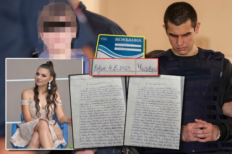 PISALA JE O SVOJOJ SUDBINI, A DA TO I NIJE ZNALA! Kristina u svom poslednjem sastavu govorila o masakru u "Ribnikaru", a te večeri joj je na isti način u Duboni presudio Uroš Blažić! (FOTO)