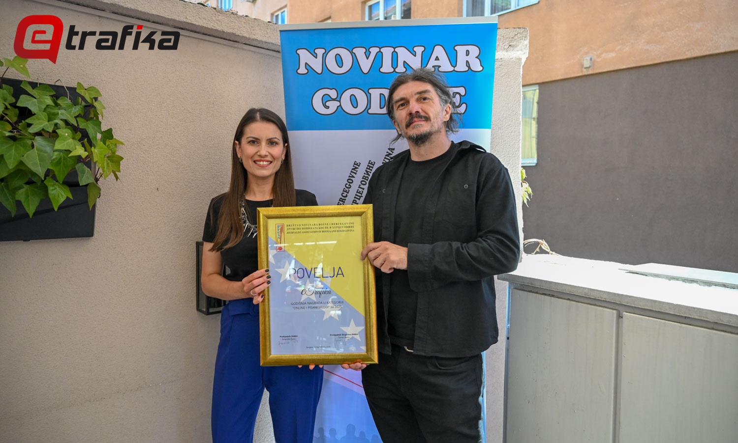 Portal eTrafika dobio nagradu “Novinar godine”, u kategoriji onlajn i pisanih medija