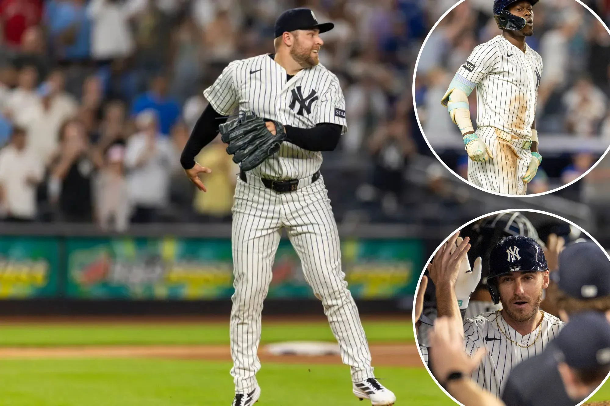 David Bednar avoids meltdown after Yankees offense erupts late to rally past Blue Jays