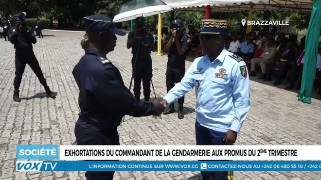 Exhortations du commandant de la gendarmerie aux promus du 2ème trimestre