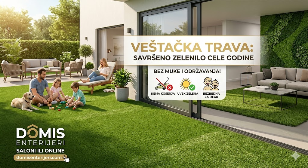 Veštačka trava: Savršeno zelenilo tokom cele godine bez muke i održavanja