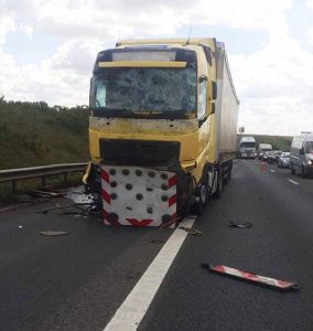 Blestemul kilometrului 531 de pe autostrada Arad-Timișoara: un nou accident