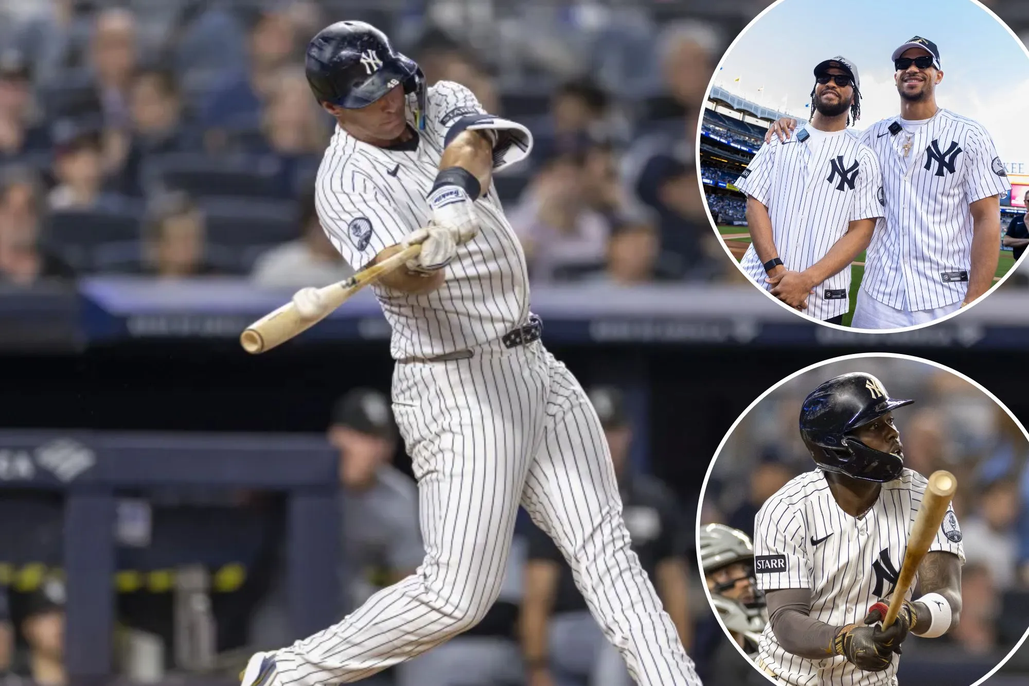 Knicks’ Jalen Brunson, Josh Hart watch Yankees put on power show in dominant win over White Sox