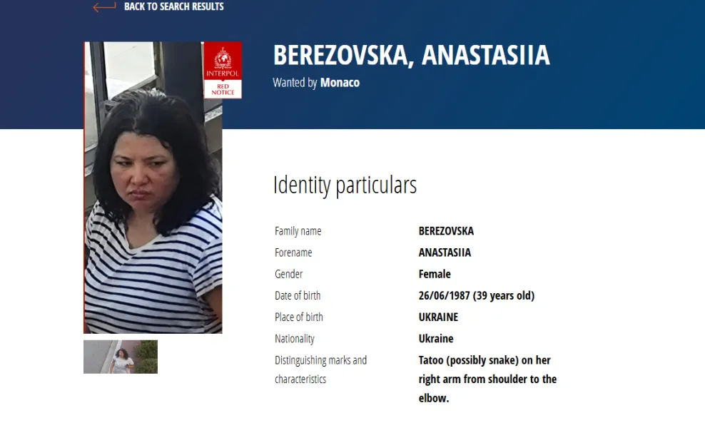 Interpol objavio crvenu potjernicu: Ukrajinka osumnjičena za bombaški napad u Monaku