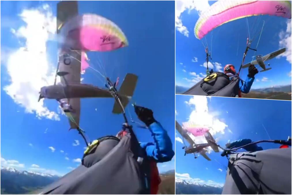 JEZIVA SCENA IZNAD ALPA! Avion velikom brzinom udario u ženu padobranca, objavljen dramatičan snimak! (FOTO/VIDEO) 