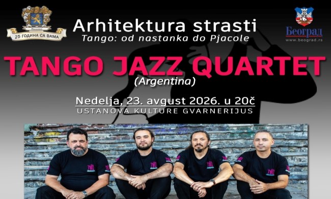ОД НАСТАНКА ДО ПЈАЦОЛЕ – Танго Џез квартет поново у Гварнеријусу