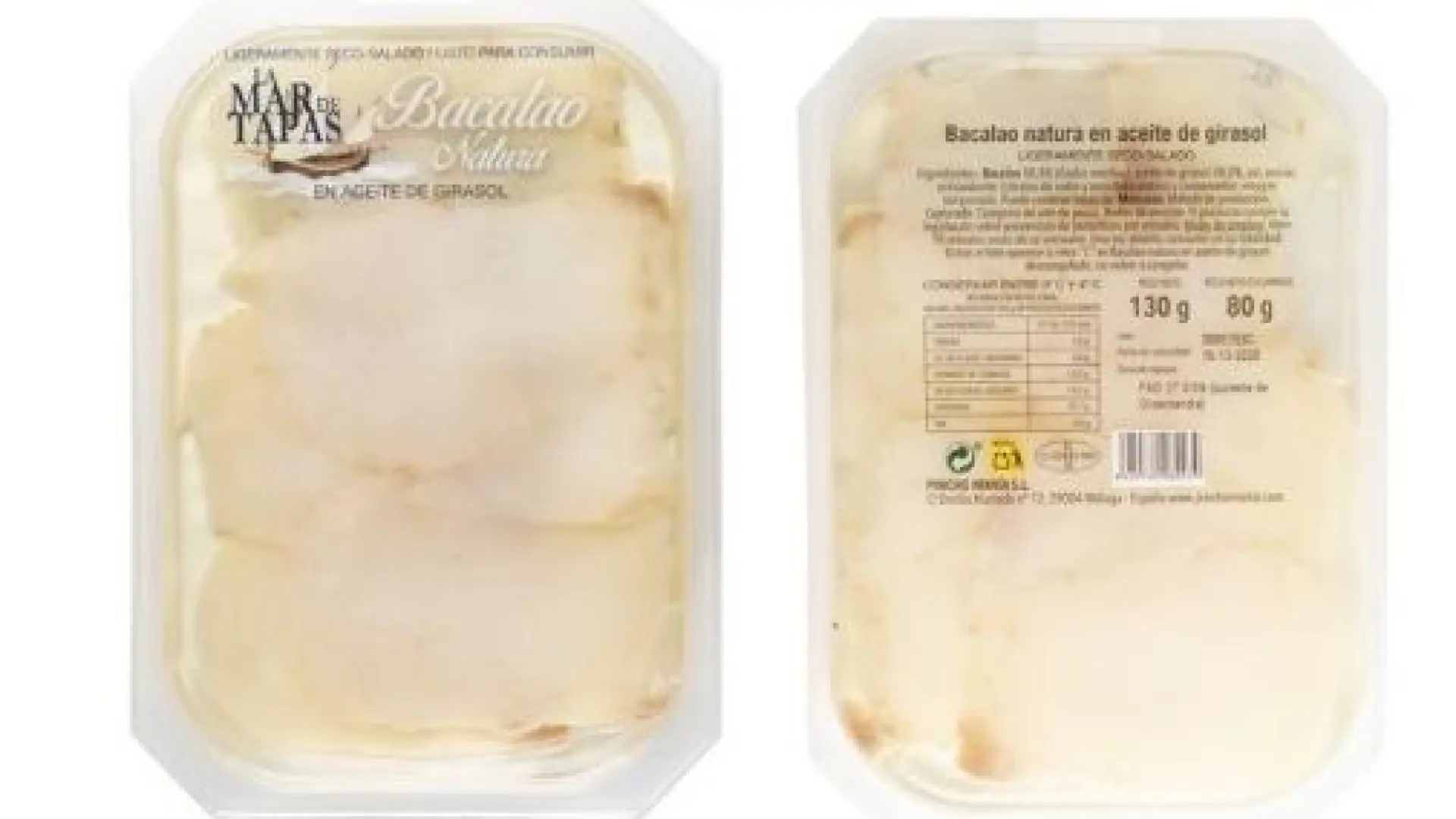  Alertan de la presencia de Listeria en lotes de bacalao en aceite de girasol procedente de España 