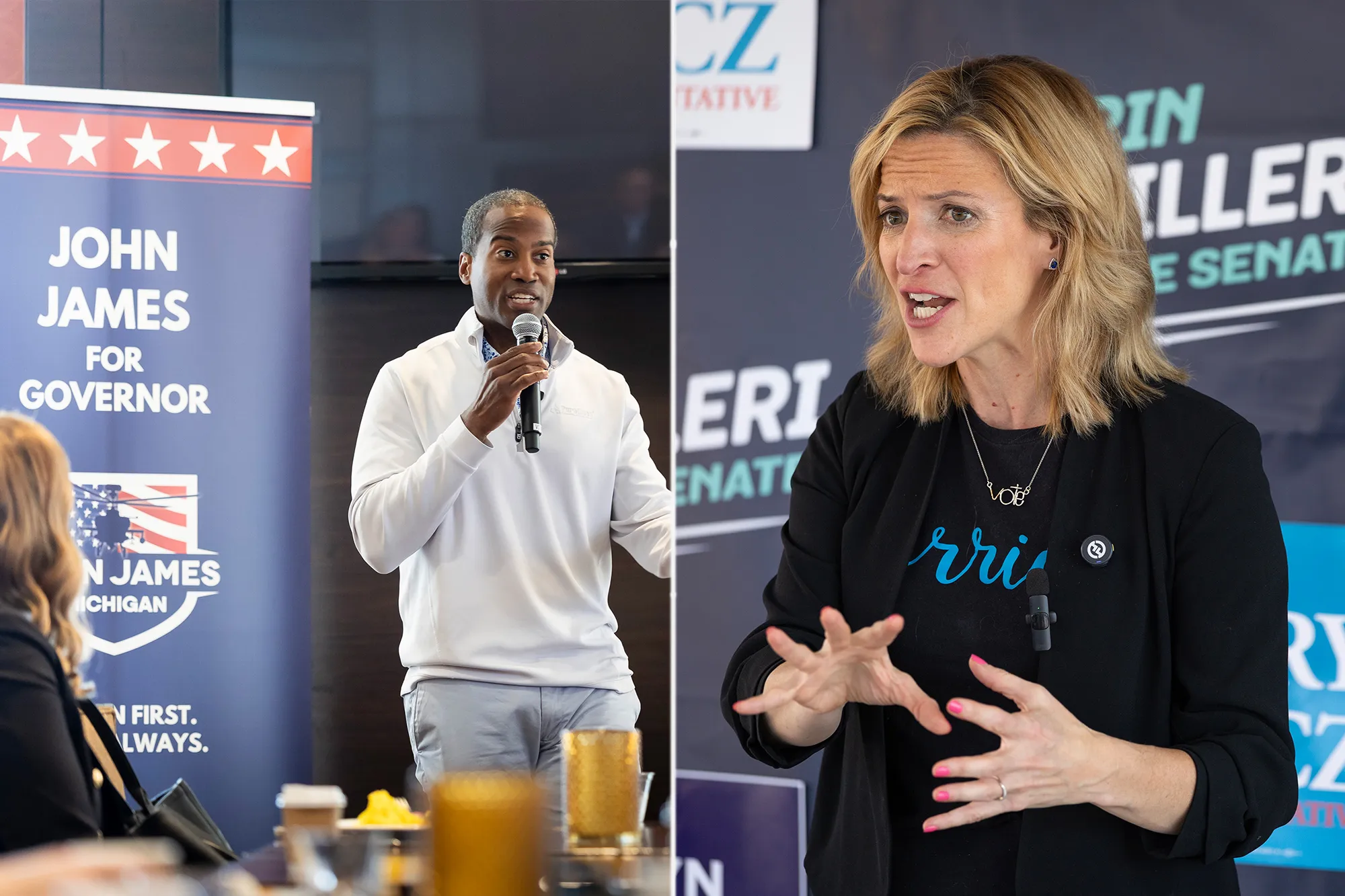 GOP Rep. John James to face off against Democrat Jocelyn Benson in Michigan governor race