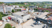 Gradnja Kulturno upravnega centra Ivančna Gorica po letu dni vidno napreduje