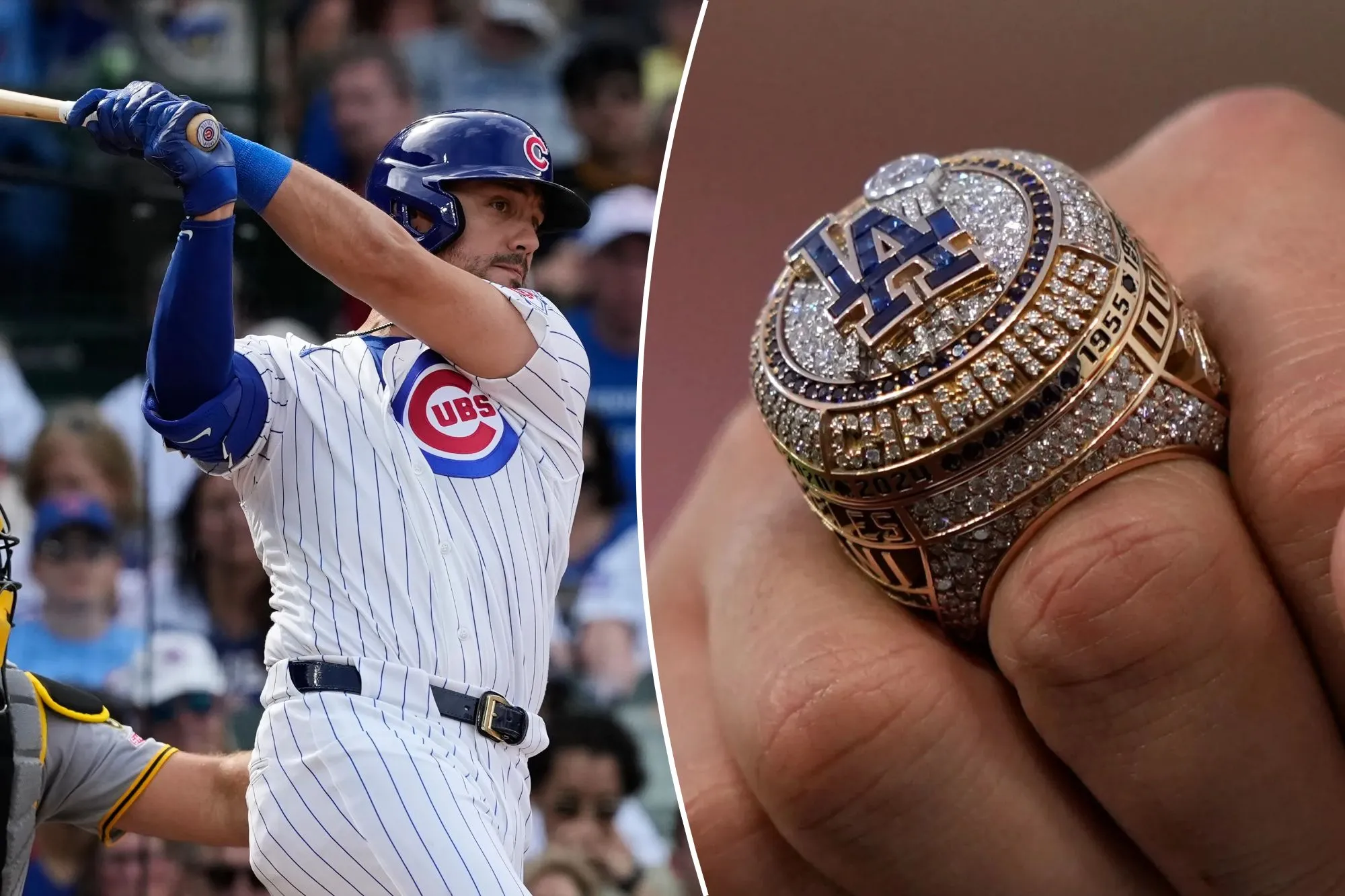 Cubs’ Michael Conforto receives World Series ring he won with Dodgers
