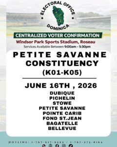 ANNOUNCEMENT: Centralized Voter Confirmation for Petite Savanne Constituency