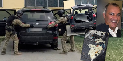 Flaše sone kiseline, tragovi krvi i misteriozna hauba: Prve slike pronađenog automobila koji je korišćen u ubistvu Aleksandra Nešovića (FOTO/VIDEO)