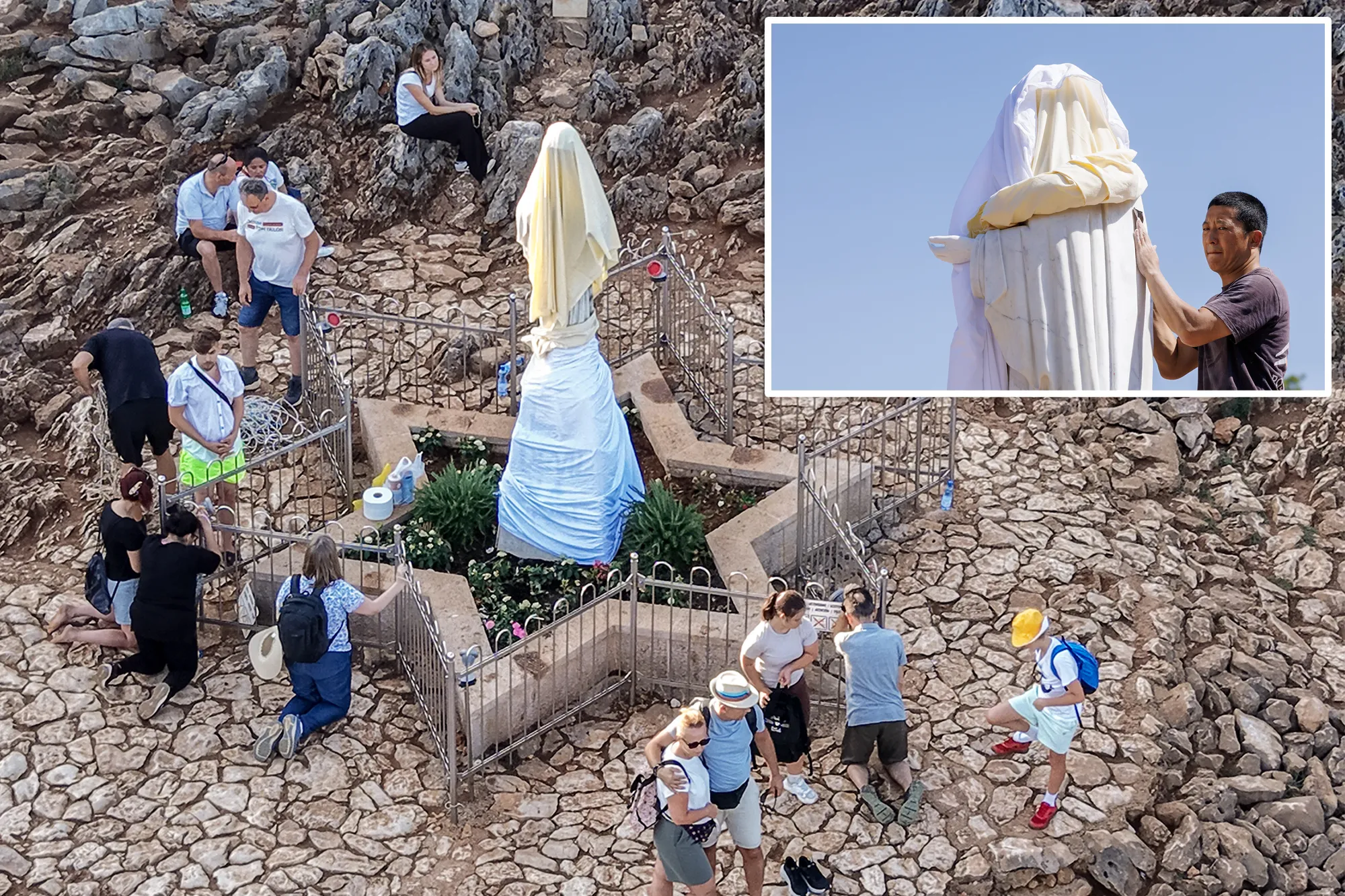 Virgin Mary statue defaced and set on fire at world-famous Catholic pilgrimage site: ‘Devil in a skirt’