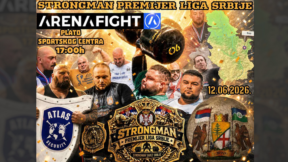 Premijer liga Strongmen saveza Srbije danas u Boru