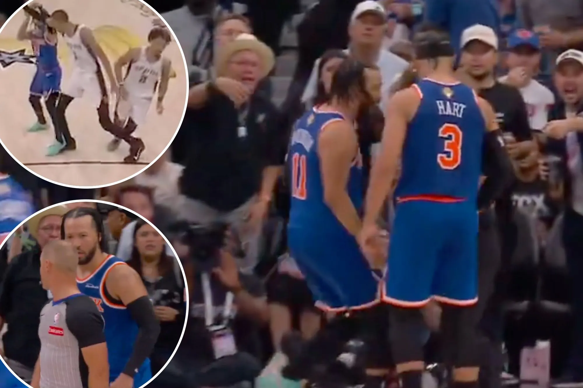 Jalen Brunson furious as refs miss dangerous Victor Wembanyama foul in Game 5