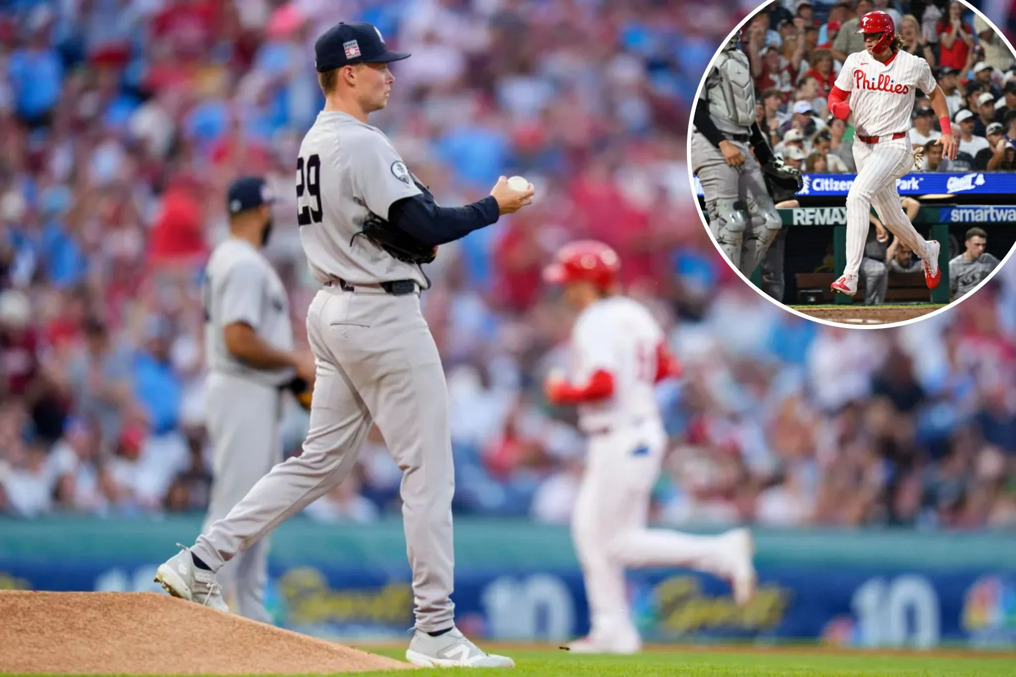 Yankees sunk by pitching clunker in loss to Phillies as life without Cody Bellinger begins with dud