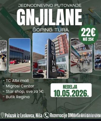 Gnjilane, nova šoping destinacija za turiste iz Srbije