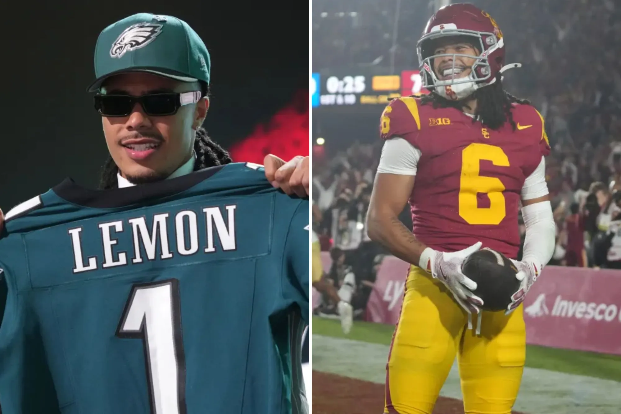 USC wide receiver Makai Lemon selected by the Philadelphia Eagles in the NFL Draft