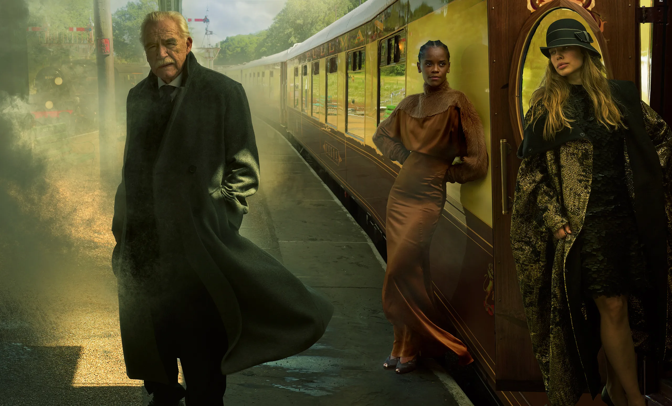 The Stars of London’s West End Hop a Chic Train (Reimagined by Baz Luhrmann and Catherine Martin) for an Opulent Fashion Trip