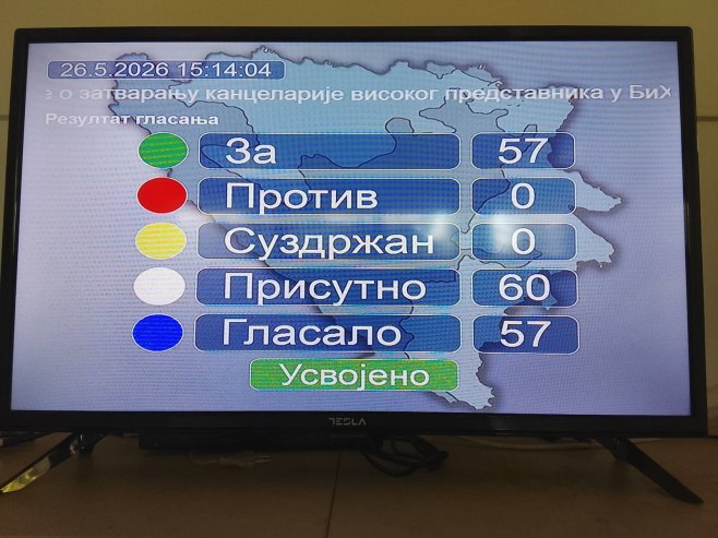  	Srpska neće protektorat u BiH - traži od SB UN da hitno stavi tačku i na Šmitovu funkciju i na OHR