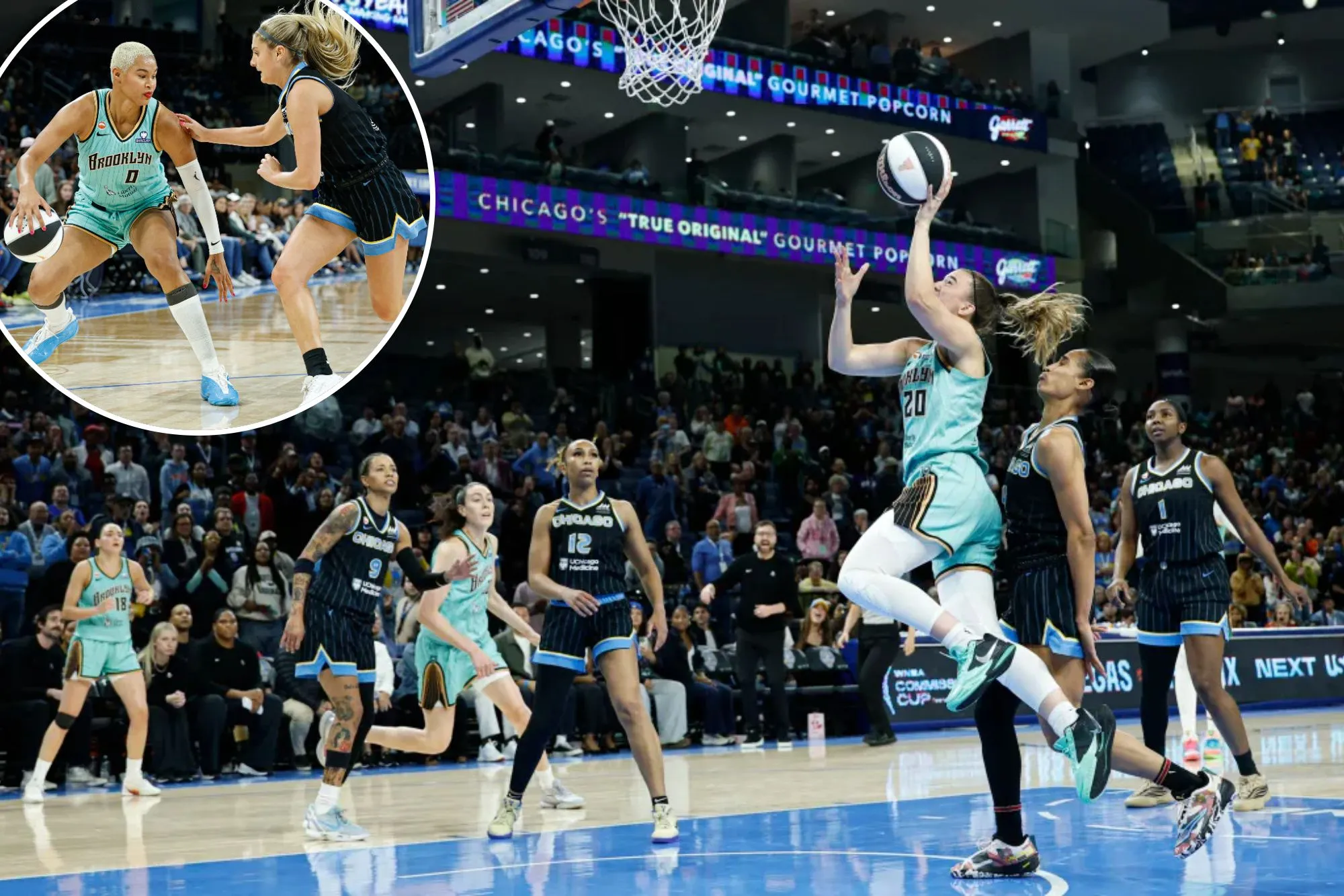 Sabrina Ionescu’s game-winning layup, bench lead Liberty past Sky for eighth straight win