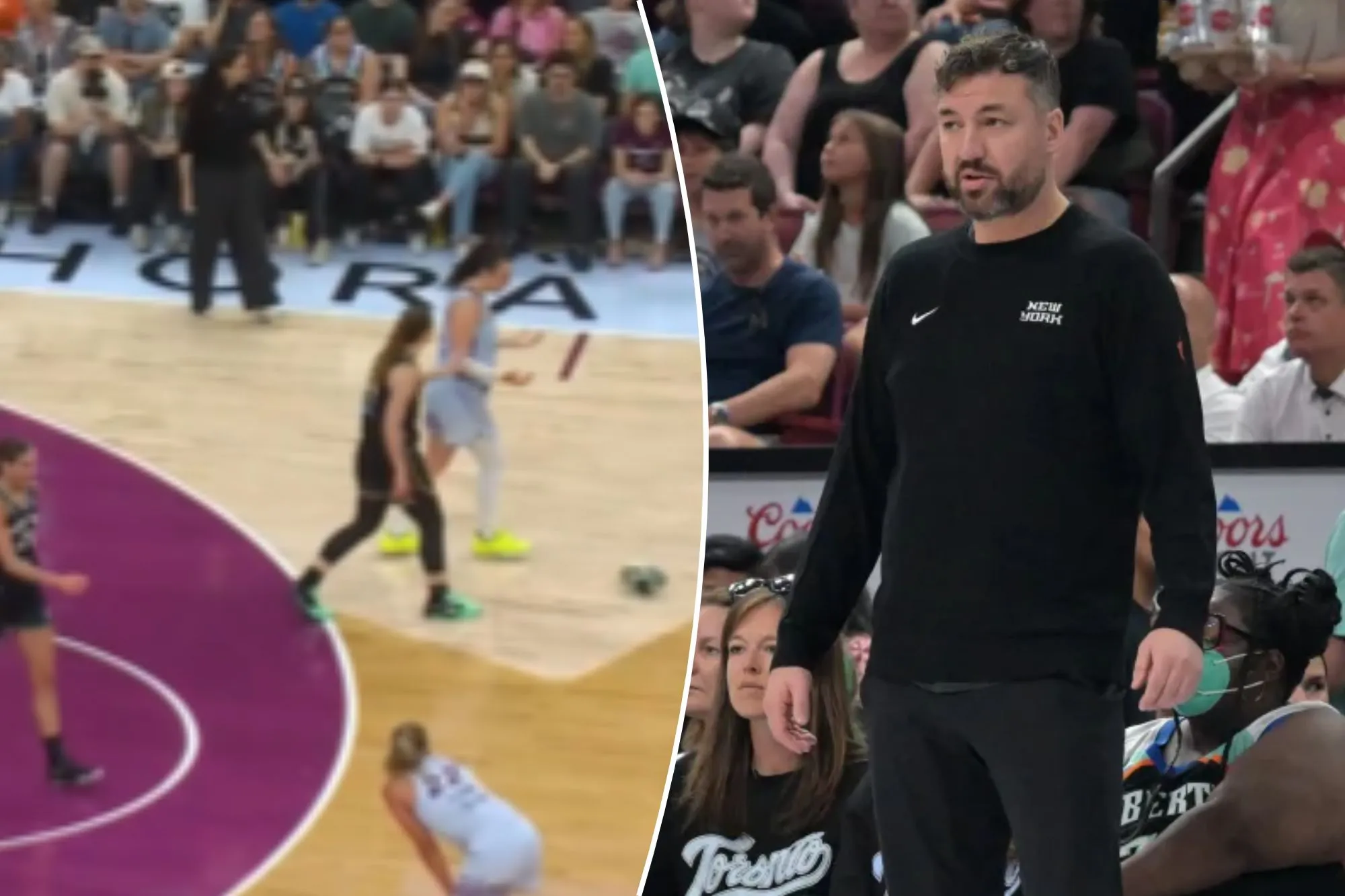 Liberty coach rips ‘pathetic’ WNBA refs after loss, shoe-throwing incident: ‘Making stuff up’