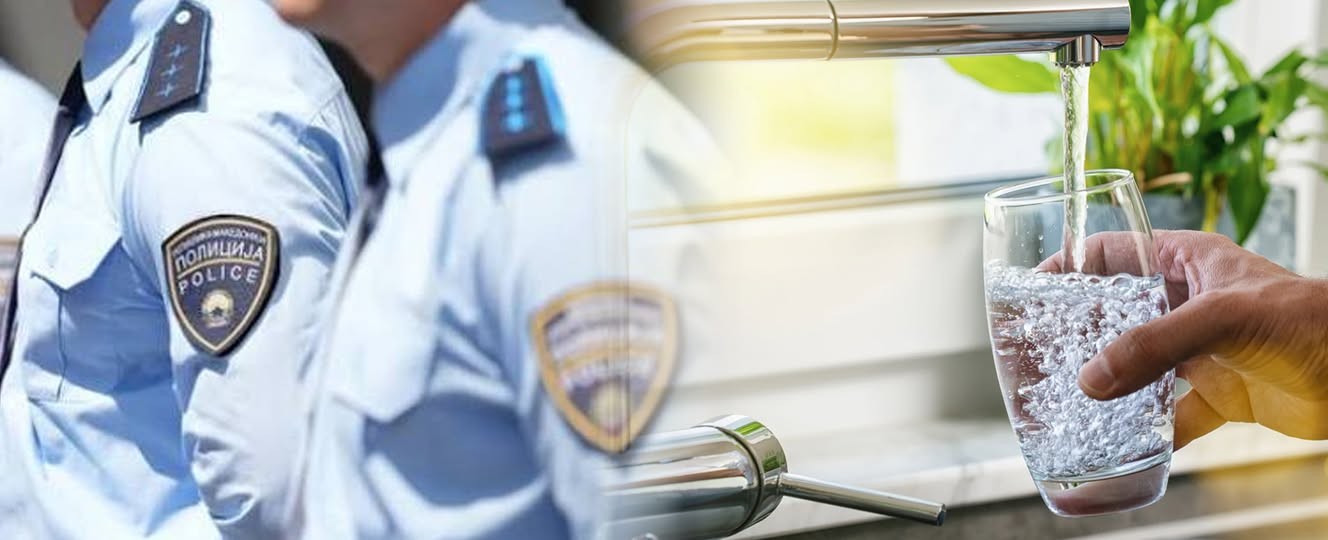 Policijata povika 13 lica poradi širenje na lažni informacii za vodata vo Skopje