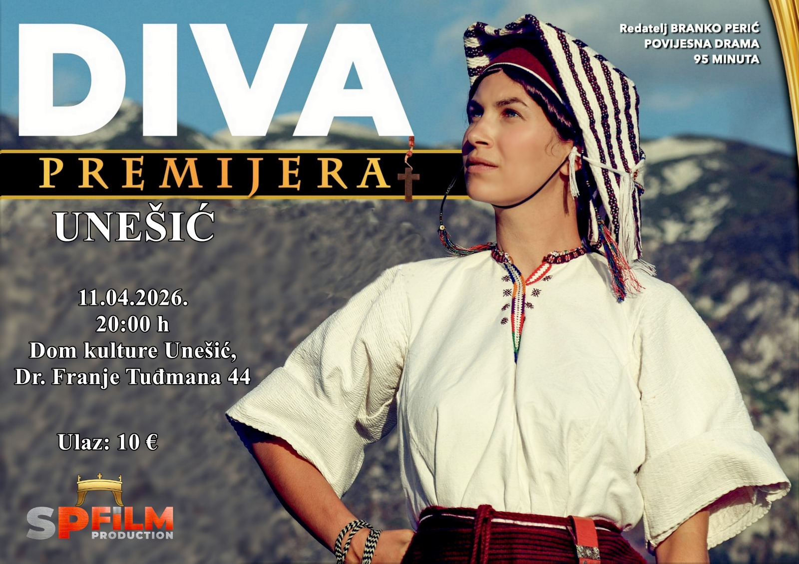 U Unešiću premijera filma „Diva“ o heroini Divi Grabovčevoj