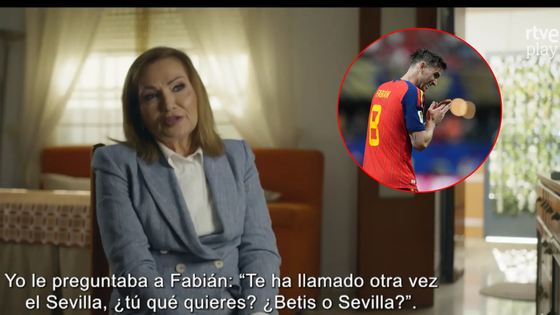  TVE desata la polémica tras subtitular a la madre de Fabián Ruiz por su acento andaluz: "Vergonzoso" 