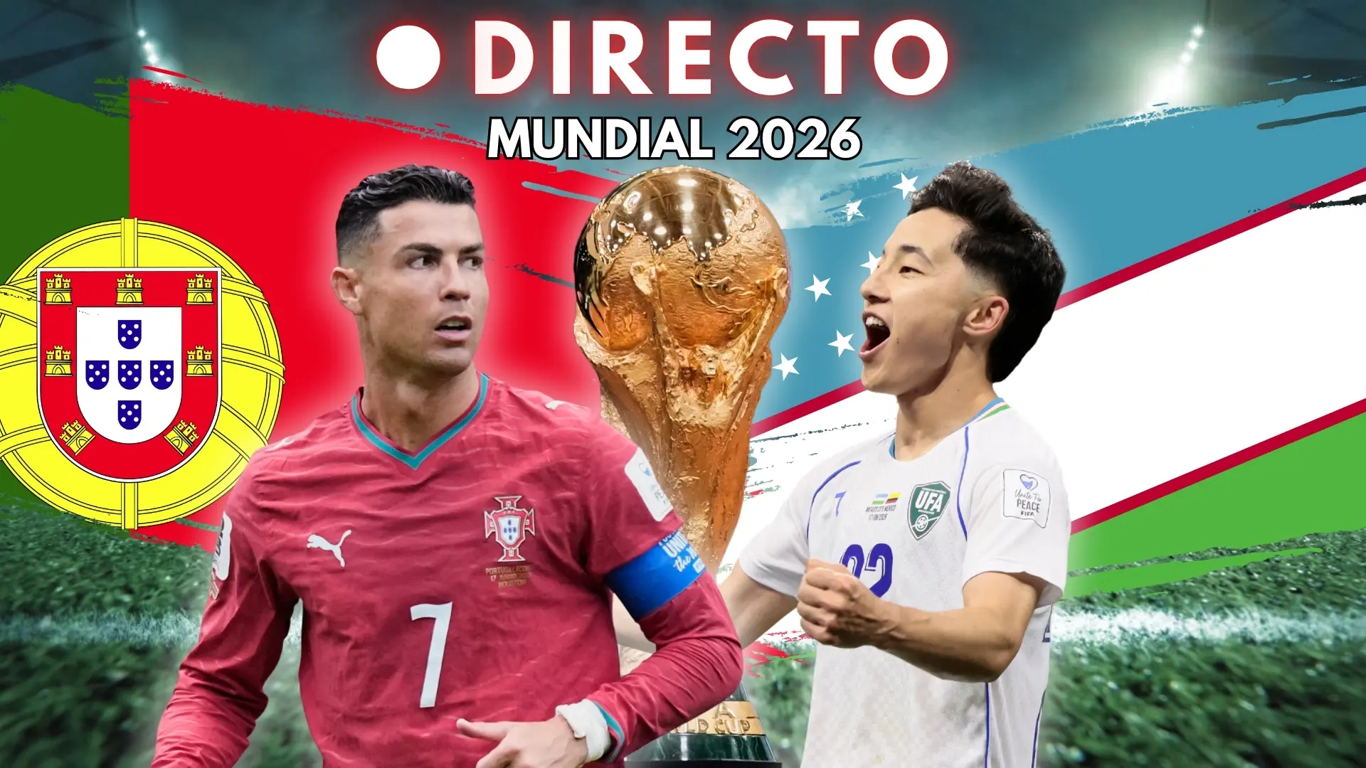  El VAR anula un golazo de Uzbekistán ante Portugal 
