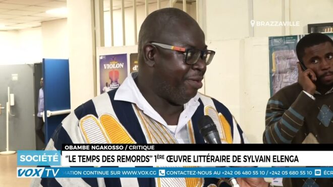 ‘’Le temps des remords’’ 1ère œuvre littéraire de SYLVAIN ELENGA