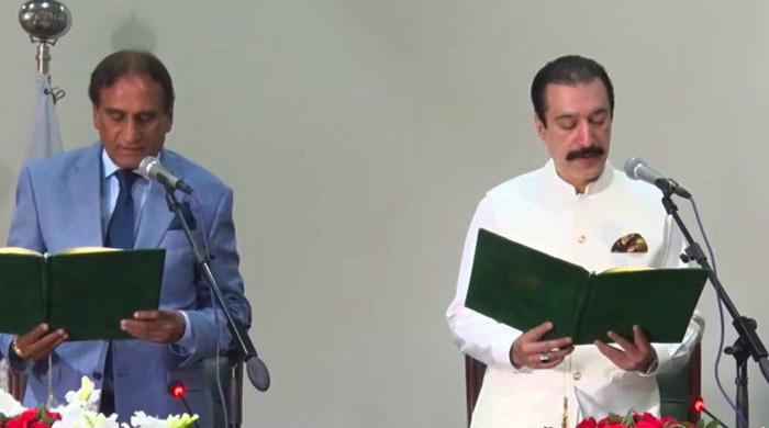 Raja Faisal Rathore sworn in as new AJK prime minister