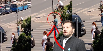 (VIDEO) Pogačar i Bogosavljević se ludiraju u Novom Sadu: Blokadom raskrsnice maltretiraju građane